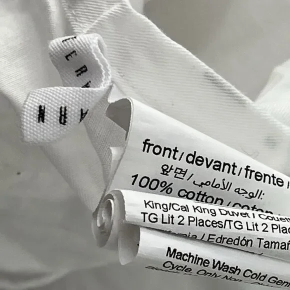 Pottery Barn Clayton Stripe King/California King Duvet Cover & 2 Standard Shams - Picture 6 of 13